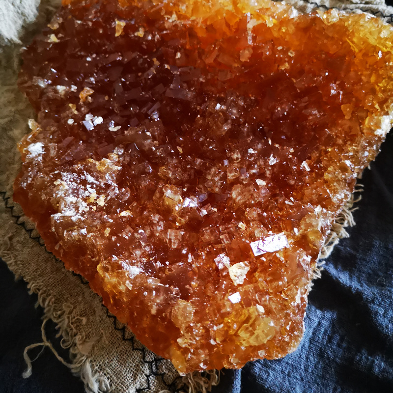 Yunnan Old Rock Sugar Soil Rock Sugar Yellow Small Capsuless Sugar Cane Polycrystalline Block 10kg Whole Box Shipped Bulk Wholesale Soybeans