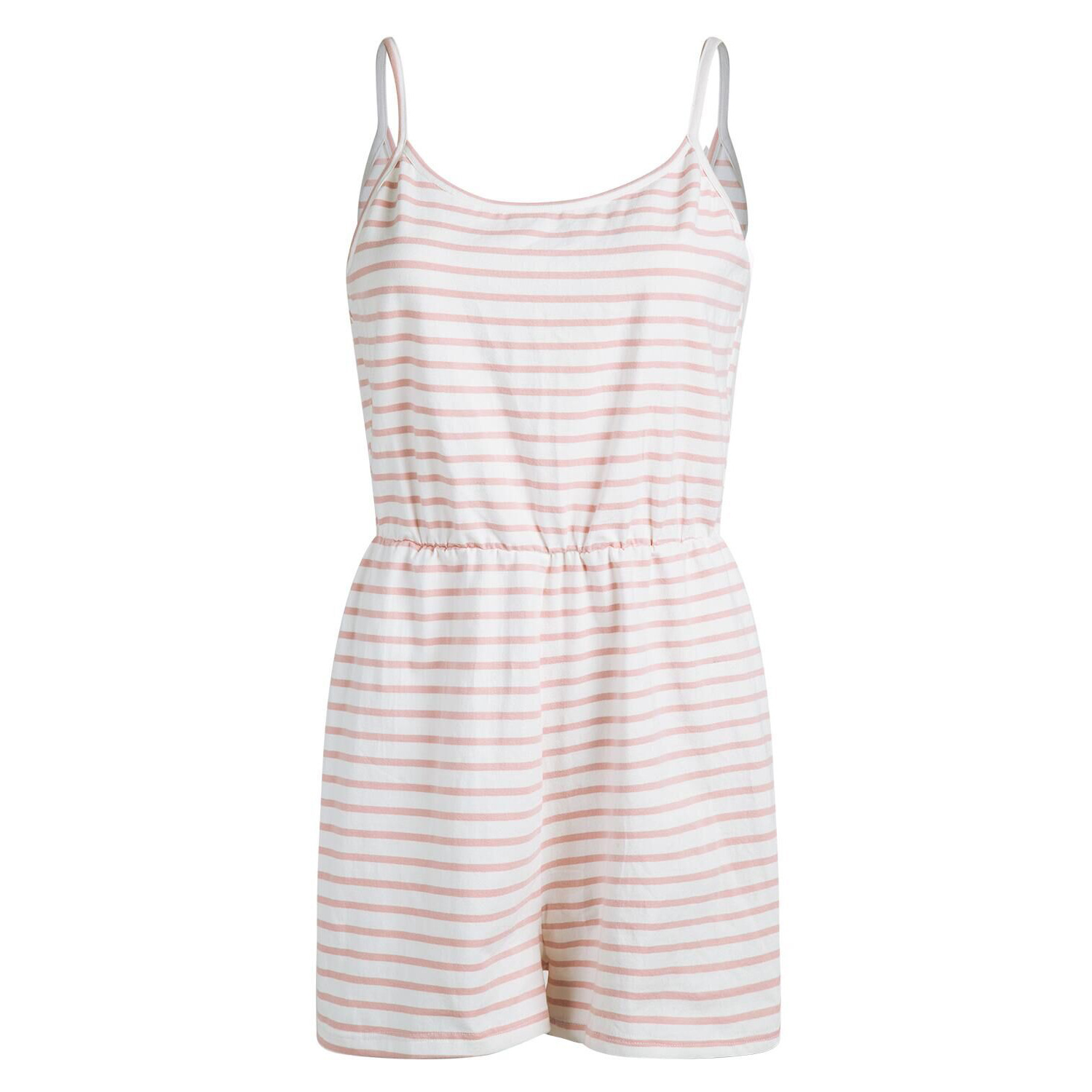Striped Cotton Casual Jumpsuit Sleeveless Comfortable Fit Summer Style Wholesale Available customizable