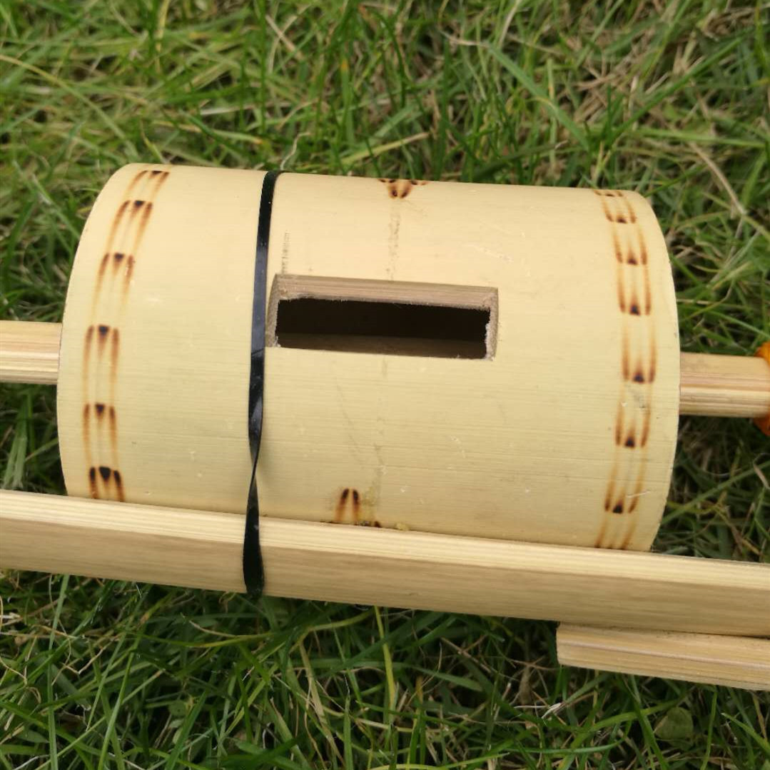 Indonesia bamboo carbonized handmade puzzle, tourist souvenirs nostalgic characteristic culture-bamboo gyro