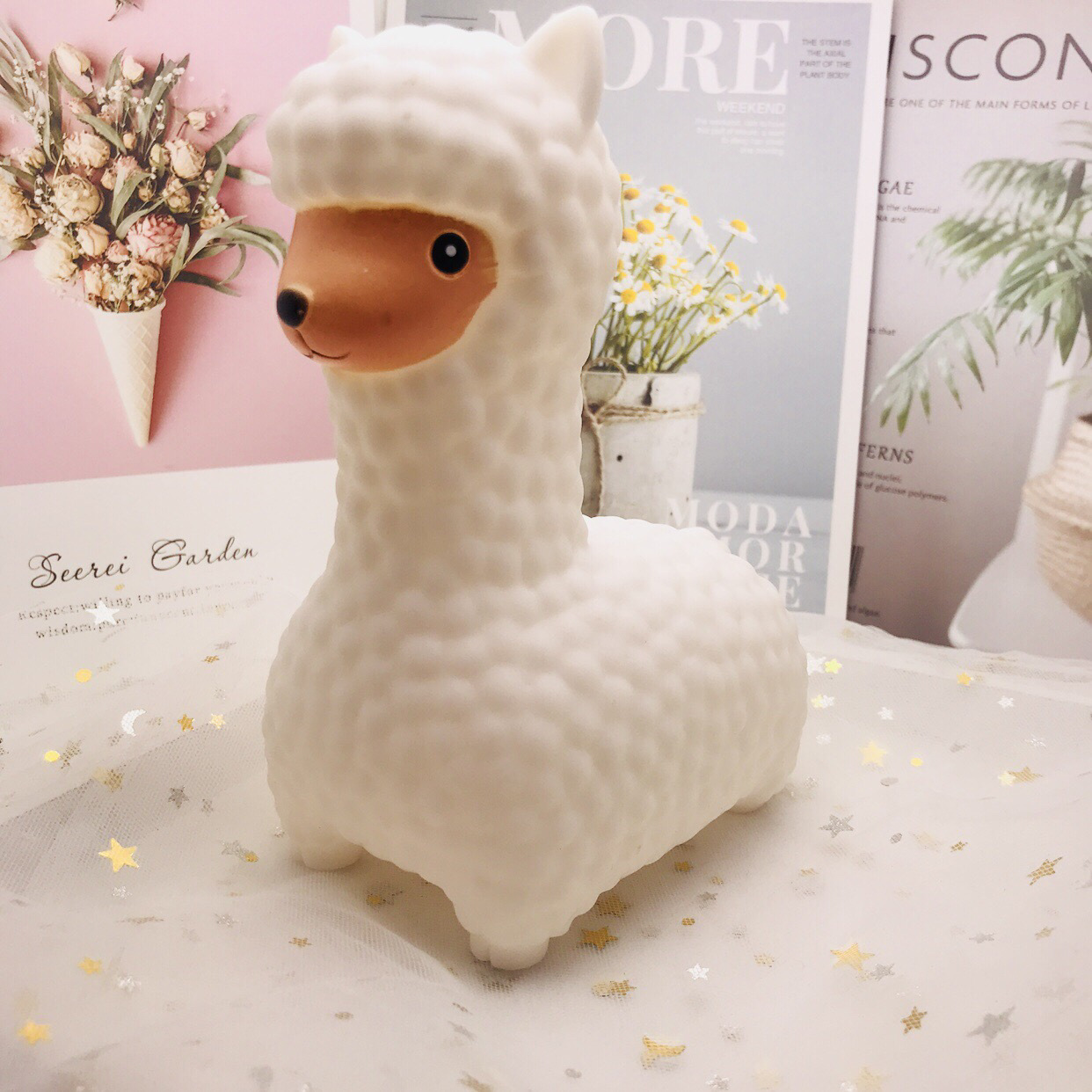 ins热卖款星星云朵太阳独角兽冰淇淋小夜灯 儿童房装饰发光玩具