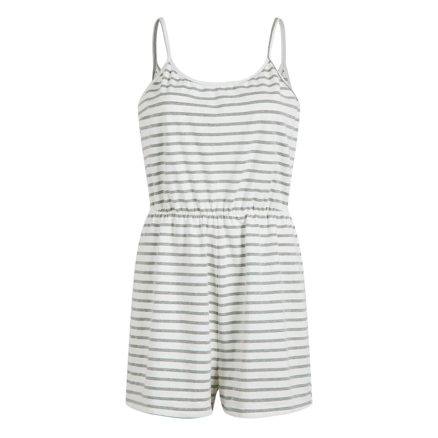 Striped Cotton Casual Jumpsuit Sleeveless Comfortable Fit Summer Style Wholesale Available customizable