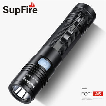 SupFire fire A5 flashlight home outdoor lighting USB rechargeable gift LED mini flashlight