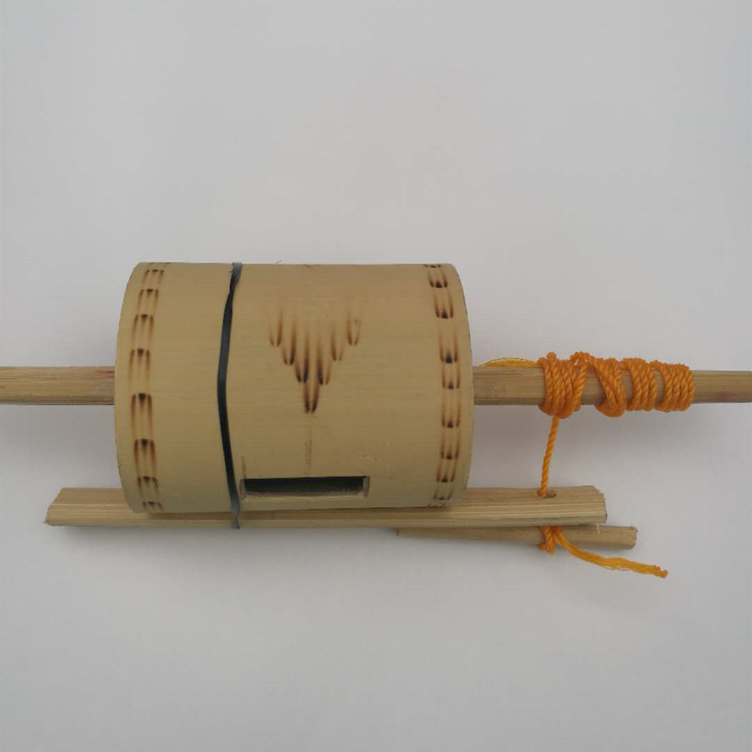 Indonesia bamboo carbonized handmade puzzle, tourist souvenirs nostalgic characteristic culture-bamboo gyro