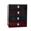 Wholesale Watch Box 10-Grids Crocodile Pattern Leather Display Watch Box Jewelry Packaging Box Ready for Sale