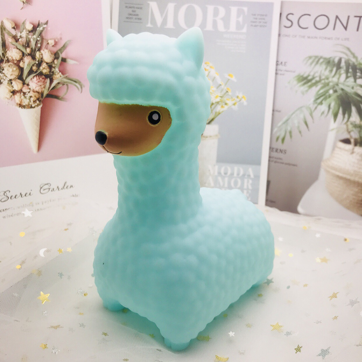 ins热卖款星星云朵太阳独角兽冰淇淋小夜灯 儿童房装饰发光玩具