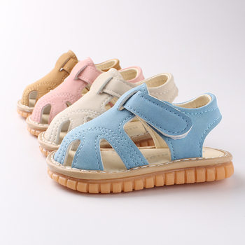Baby Screaming Sandals Summer Kidsren's Shoes Baby Shoes Toddler Shoes Soft Sole Non-Slip 0-2 Years Old Male and Female Babies 2262