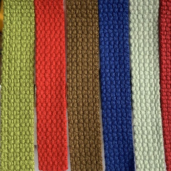 1.2cm Sp Cotton Thread Polyester-Cotton Pearl Pattern Yoga Bag Clothing Webbing Binding Cotton Strap Rope 1.2mm Small Webbing