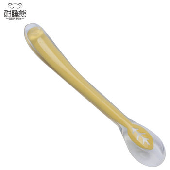 Kindergarten Baby Children Tableware Children Baby Feeding Soft Spoon Creative Baby Silicone Spoon