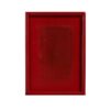Wholesale Creative Wooden Patch Tray Red and Black Long Square Tray Tea Tray Fruit Tray Hotel Restaurant Wooden Tableware Dinner Tray