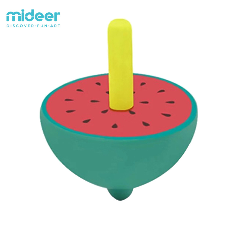 Mideer Kidsren's Colorfulful Rotating Top Manual Kindergarten Wooden Toy Small Educational Educational Toy