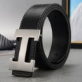 Black silver buckle