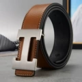 Earthy yellow silver buckle