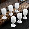Yingjie Ceramic Wine Cup Liquor Cup White Wine Cup Spirits Cup Goblet Small Wine Cup Single White Wine Set Creative Relief