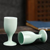 Yingjie Ceramic Wine Cup Liquor Cup White Wine Cup Spirits Cup Goblet Small Wine Cup Single White Wine Set Creative Relief