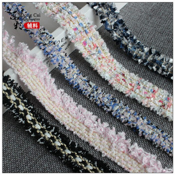 Dongcai High-end Girl Chanel Style Lace Accessories Mobile Phone Bag Shoulder Strap Japanese and Korean Hair Accessories Handmade Material DIY Decoration