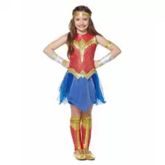 Children's Wonder Woman Movie Heroine Halloween Cosplay Role Play Costume Set