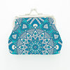 Exotic Geometric Picture Bohemian Ethnic Style Women's and Kidsren's Gift Iron Buckle Coin Purse Storage Change