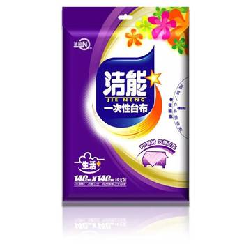 Jieneng Disposable Tablecloth Plastic Tablecloth Dining Tablecloth Rectangular Thickened White Transparent Wedding Catering Hotel