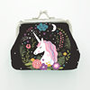 Cartoon Cute Unicorn Ladies Children's Mini Hand Coin Purse Key Bag Gift Bag Jewelry Bag