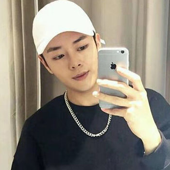 Hip-Hop Men's Clavicle Chain Titanium Steel Nk Bracelet Necklace Jewelry Set Cross-Border Hot Product Qingdao Jewelry Niche Ins Style