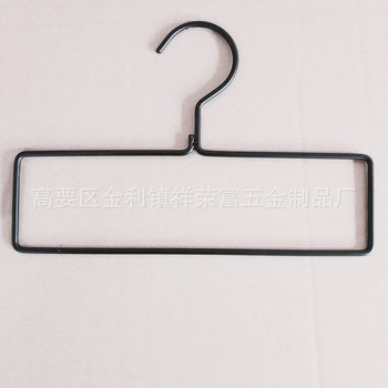 Iron Clothes Hanger Black Square Scarf Rack Towel Rack Hanging Pants Socks Rack Children Clothes Hanger Silk Scarf Storage Rack