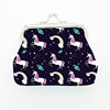Cartoon Cute Unicorn Ladies Children's Mini Hand Coin Purse Key Bag Gift Bag Jewelry Bag