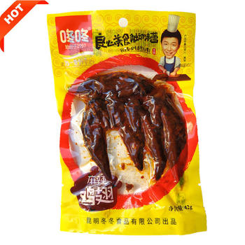 Kunming Dong Dong winter spicy chicken wing tip 42g vacuum bag net red snack food snack spicy snack