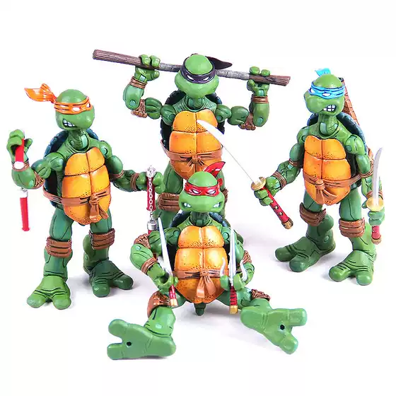 Neca Teenage Mutant Ninja Turtles 4 Styles 1 Set 7inch Movable Doll Doll Toy Doll Gift Ornament Model