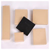2025 New Retro Kraft Paper Creative Black Ring Box with Logo Printing Necklace Box Exquisite Jewelry Box