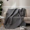 European-Style Rock Gray Honeycomb Sofa Cushion Fabric Sofa Cover, Suitable for All Seasons, Knitted Thread Blanket in Stock