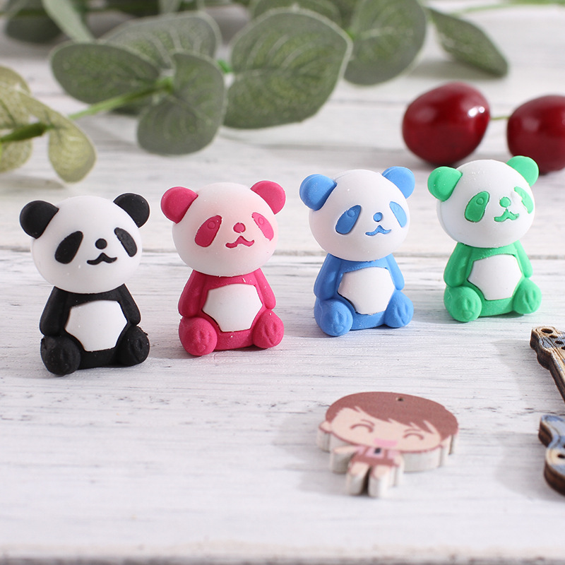 Eraser suit gift box 61 gift panda shape primary school student stationery prize cute animal