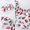 Summer Baby Girl Printed Watermelon Flutter Sleeve Romper Infant Sleeveless Jumpsuit Set Dopamine Outfit for Babies