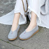 Spring and Autum New Retro-Style Han Dynasty with Flats Tea Clothes, Ethnic Style Old Beijing Cloth Shoes, One-Leg Shoes