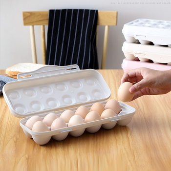 Anti-collision and anti-breakage egg fresh-keeping storage box with lid snap-on stackable multi-compartment egg box egg tray in stock