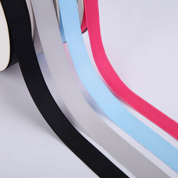 Factory wholesale spot threaded ribbon clothing ribbon polyester rib band headdress ribbon color