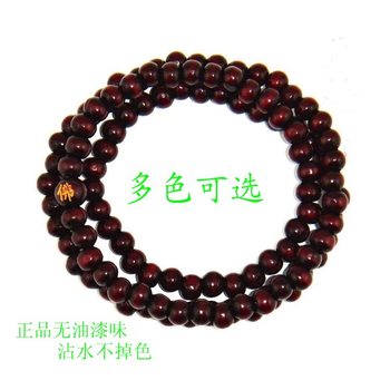 Wholesale 6mm sandalwood 108 beads bracelet rosary beads wooden beads bracelet Buddha word bracelet water does not fade