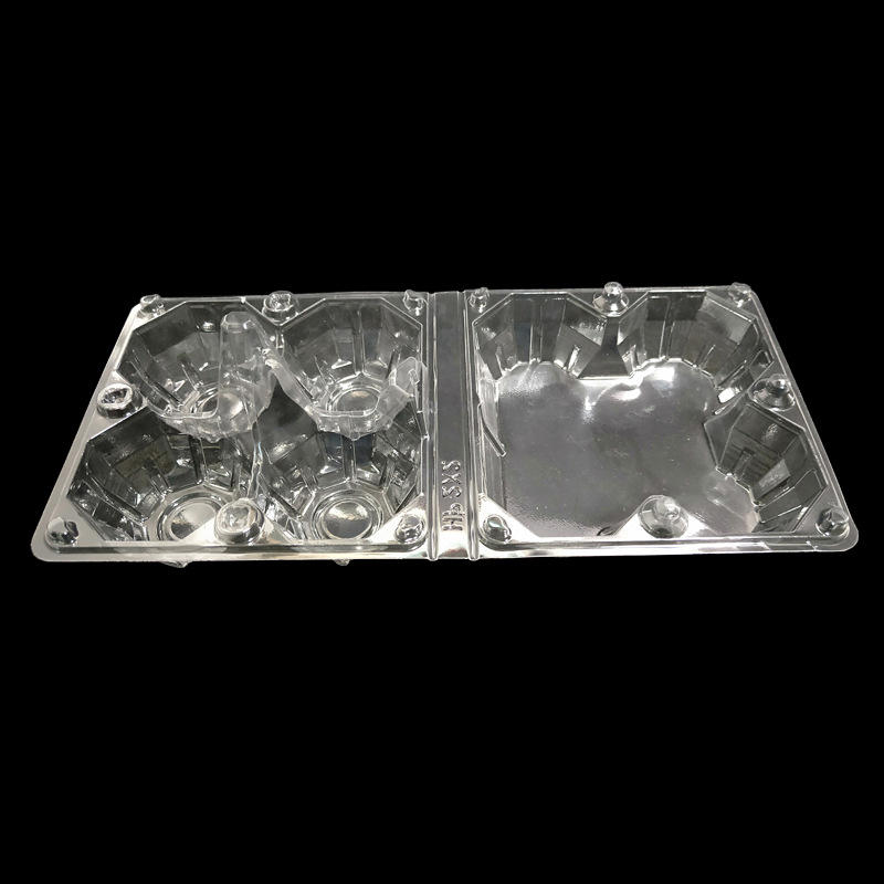 Salted Duck Egg Box, 4 Pieces, Preserved Egg Tray, Disposable Transparent Blister Food Packaging Box, Disposable Blister Box, Sealed