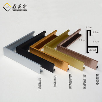 Aluminum Alloy Linear Profile Photo Frame Advertising Frame Processing Picture Frame Decorative Painting Mirror Frame Home Accessories