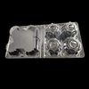 Salted Duck Egg Box, 4 Pieces, Preserved Egg Tray, Disposable Transparent Blister Food Packaging Box, Disposable Blister Box, Sealed