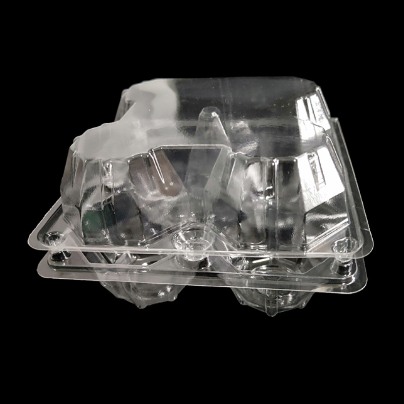 Salted Duck Egg Box, 4 Pieces, Preserved Egg Tray, Disposable Transparent Blister Food Packaging Box, Disposable Blister Box, Sealed
