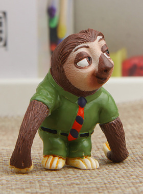 小清新疯狂动物树懒闪电思聪手百搭DIY微景观造景公仔桌面摆件