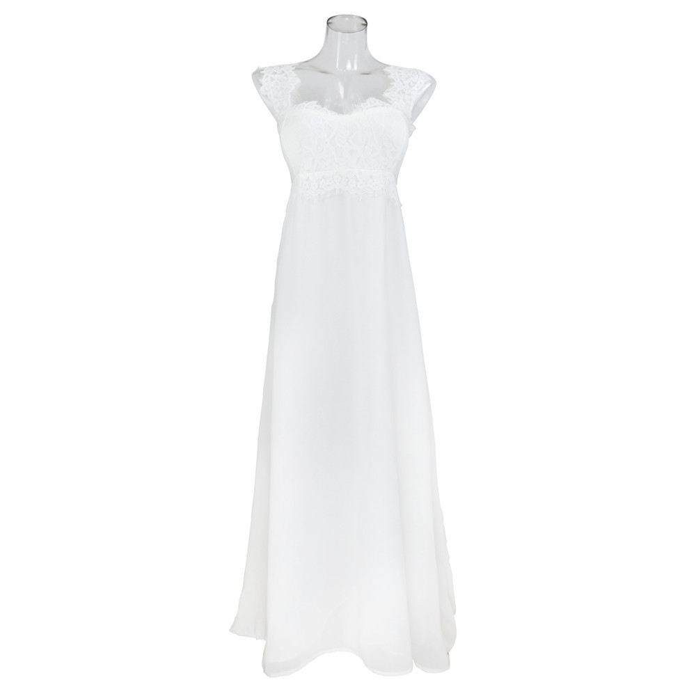Lace Panel Maxi Dress Elegant Sexy Floor Length Evening Party or Special Occasion Wholesale Available