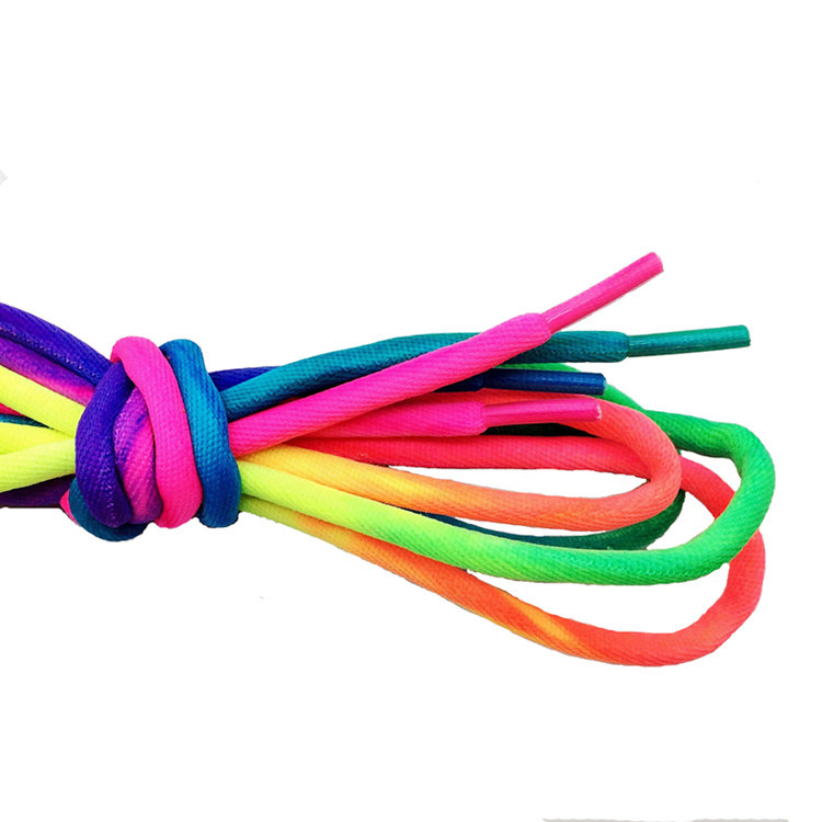 厂家现货批发5MM七彩黑白色电脑带绳帽绳印字提花裤腰绳圆鞋带