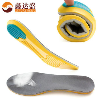 in stock wholesale memory cotton sports insoles shock absorption sports breathable insoles military training EVA insoles stall supply