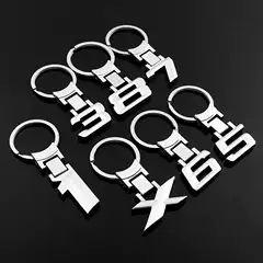 Cross-border applicable BMW digital car logo car logo metal keychain advertising car key ring chain link pendant