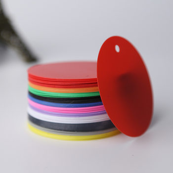 Manufacturer Wholesale Round Pvc Hang Tag Custom Blank Hang Tag Label Custom Luggage Pvc Color Printing Hanging Tag Customization