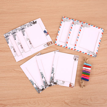Paper Photo Frame Photo Wall 6inch Creative Hanging Retro Postmark Paper Photo Frame Paper Wholesale