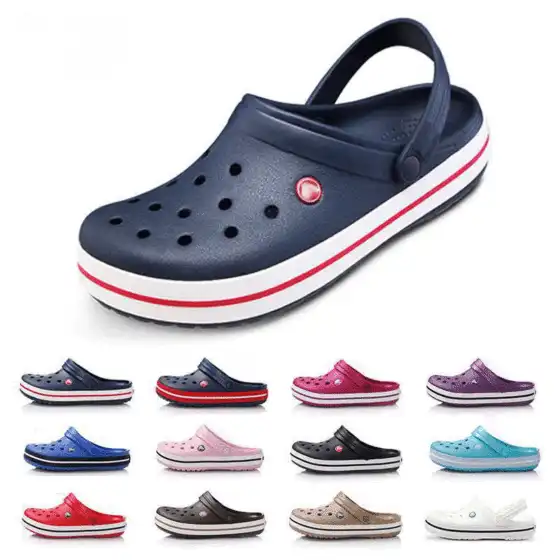 2022 new men's and women's shoes carluo platform couple Beach Shoes sandals non-slip hole shoes closed toe slippers