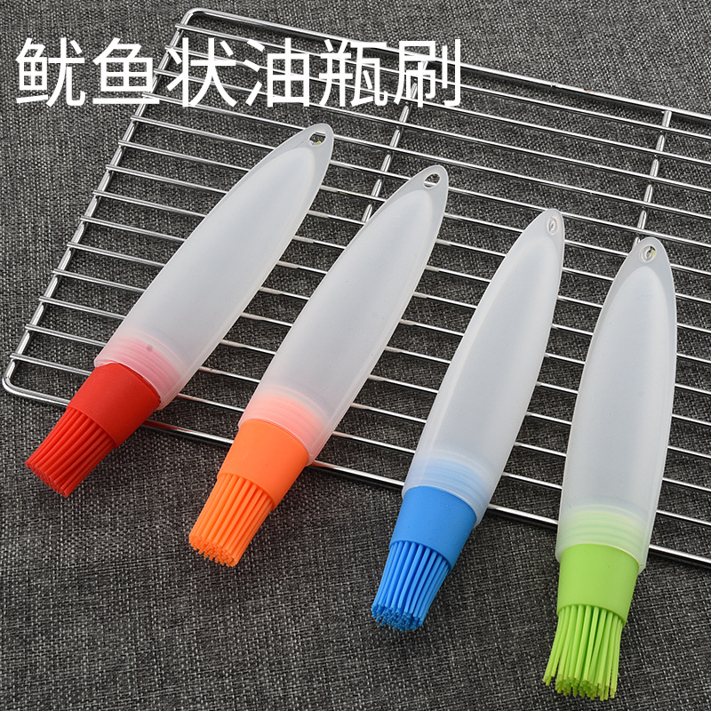 Silicone Pointed Oil Bottle Brush Multifunctional Barbecue Oil Bottle Brush Kitchen Oil Brush Silicone Oil Brush Kitchen Barbecue Tools