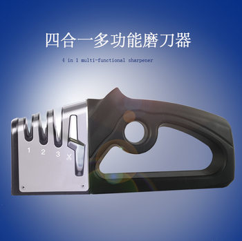 Factory wholesale four-in-one quick knife sharpener kitchen knife grinding scissors kitchen tools grinding stone knife sharpener